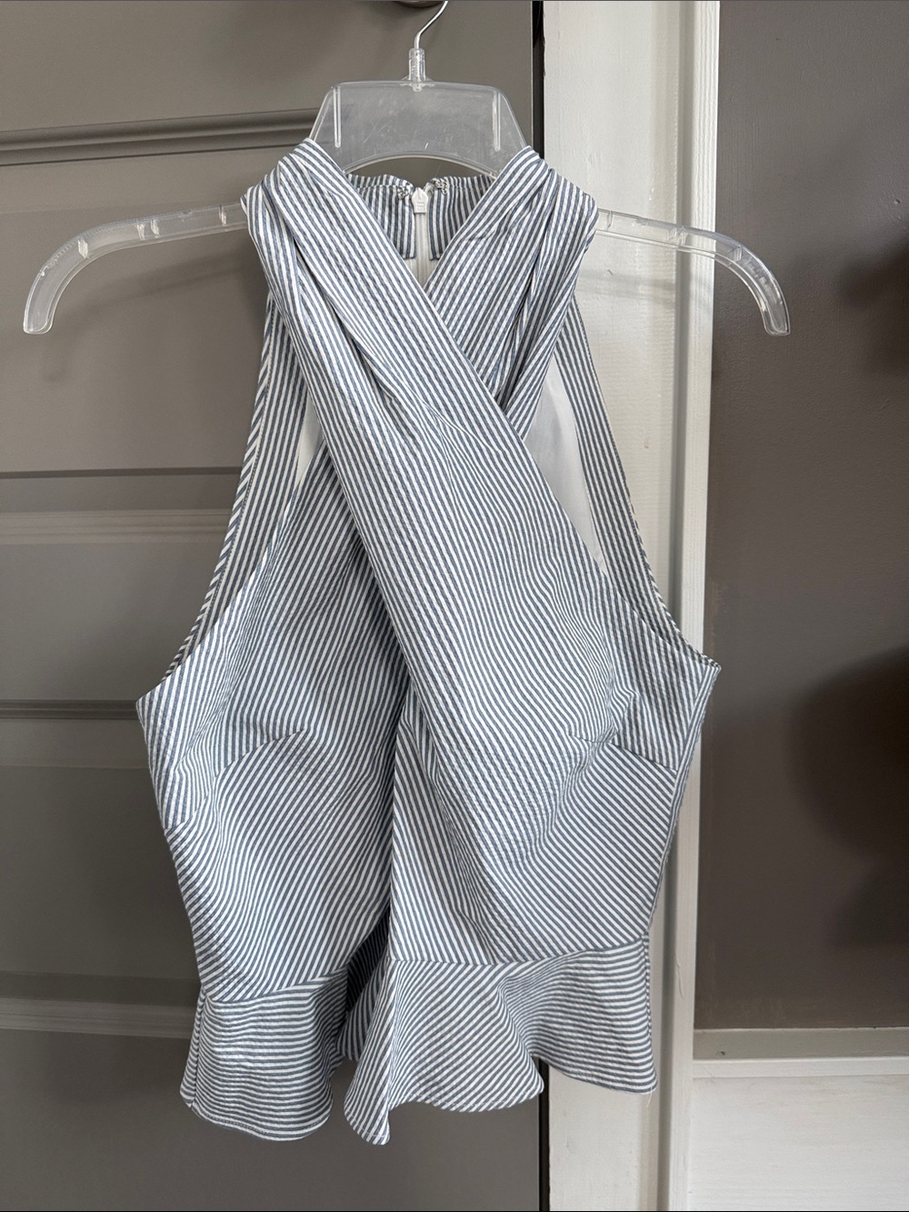 NWT Veronica Beard Drey Peplum Top